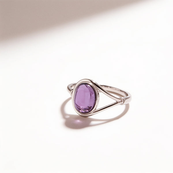 Anillo Amatista Oval